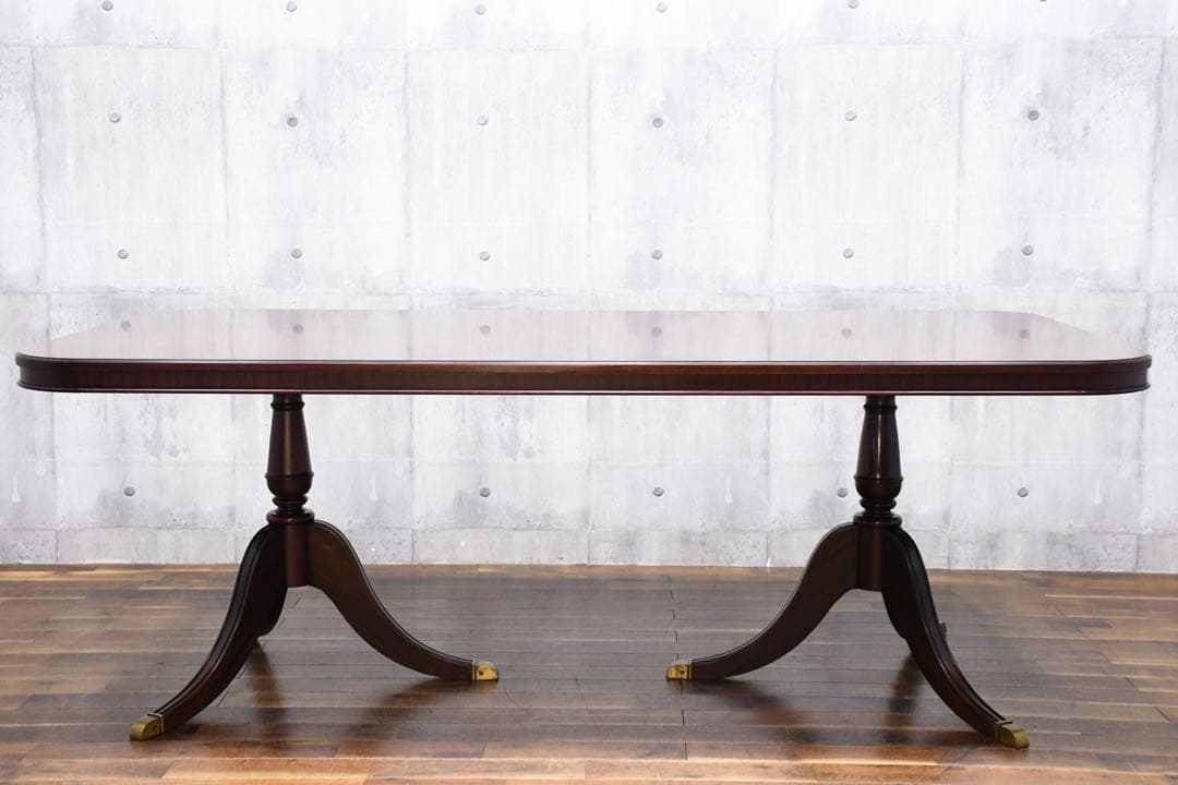 EJC19 IDC大塚家具 ペディスタル 200 ダイニングテーブル マホガニー