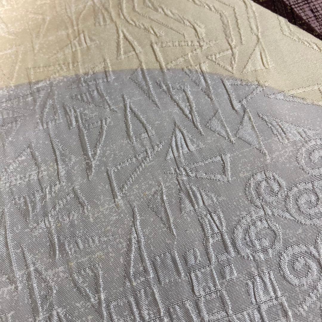 FF-212 袋帯 全通 洒落袋帯 モダン 膨れ織 正絹 芯なし 柔らか 正絹