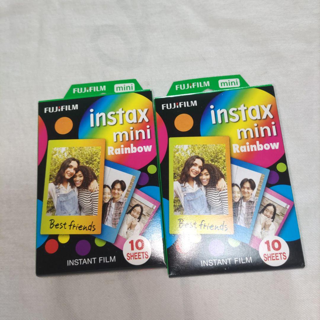 新品　チェキ　instax mini 10シート　ミッキー＆フレンズ　レインボー