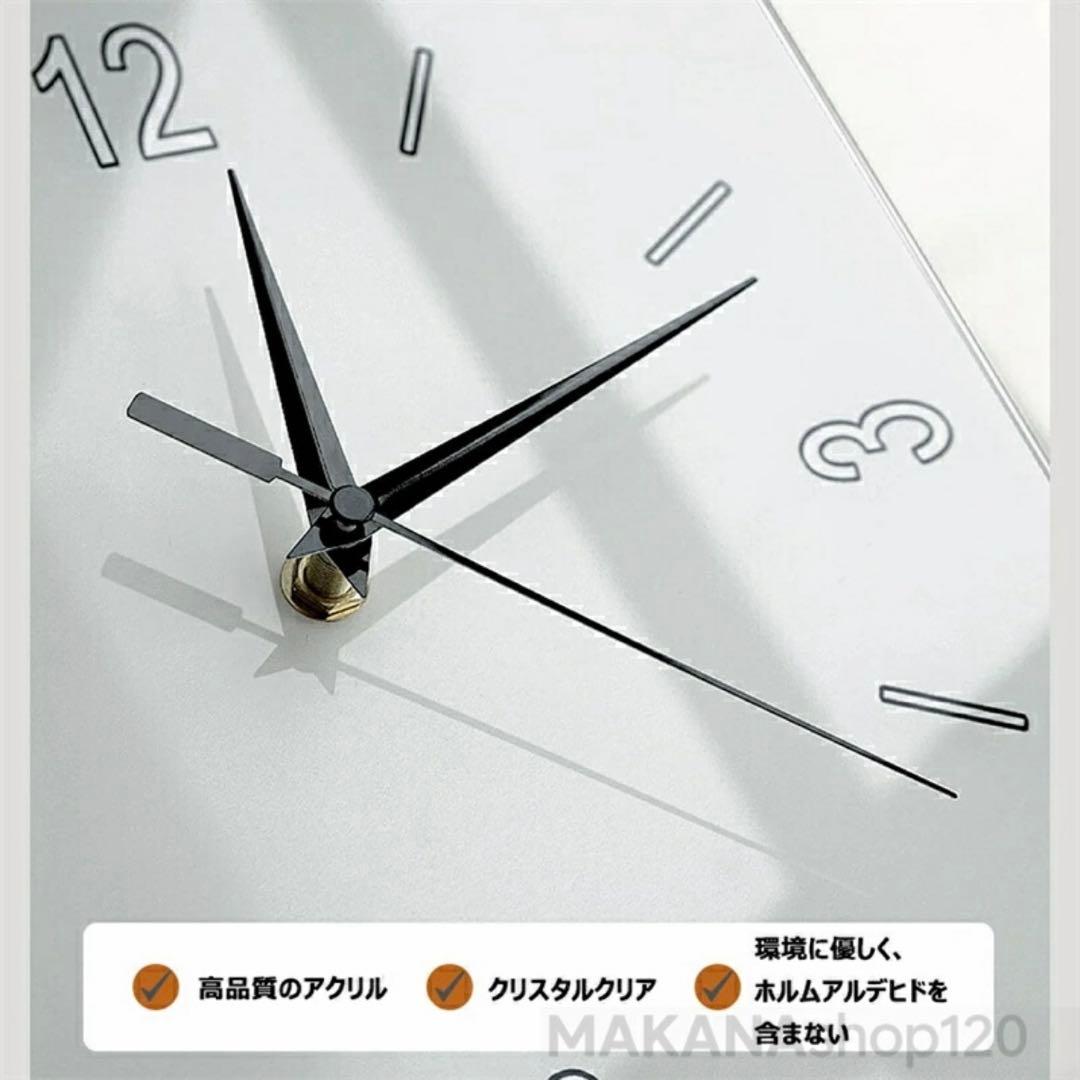 両面時計　角時計　デジタル時計　壁掛け　温度/湿度表示搭載　ベージュ　30cm