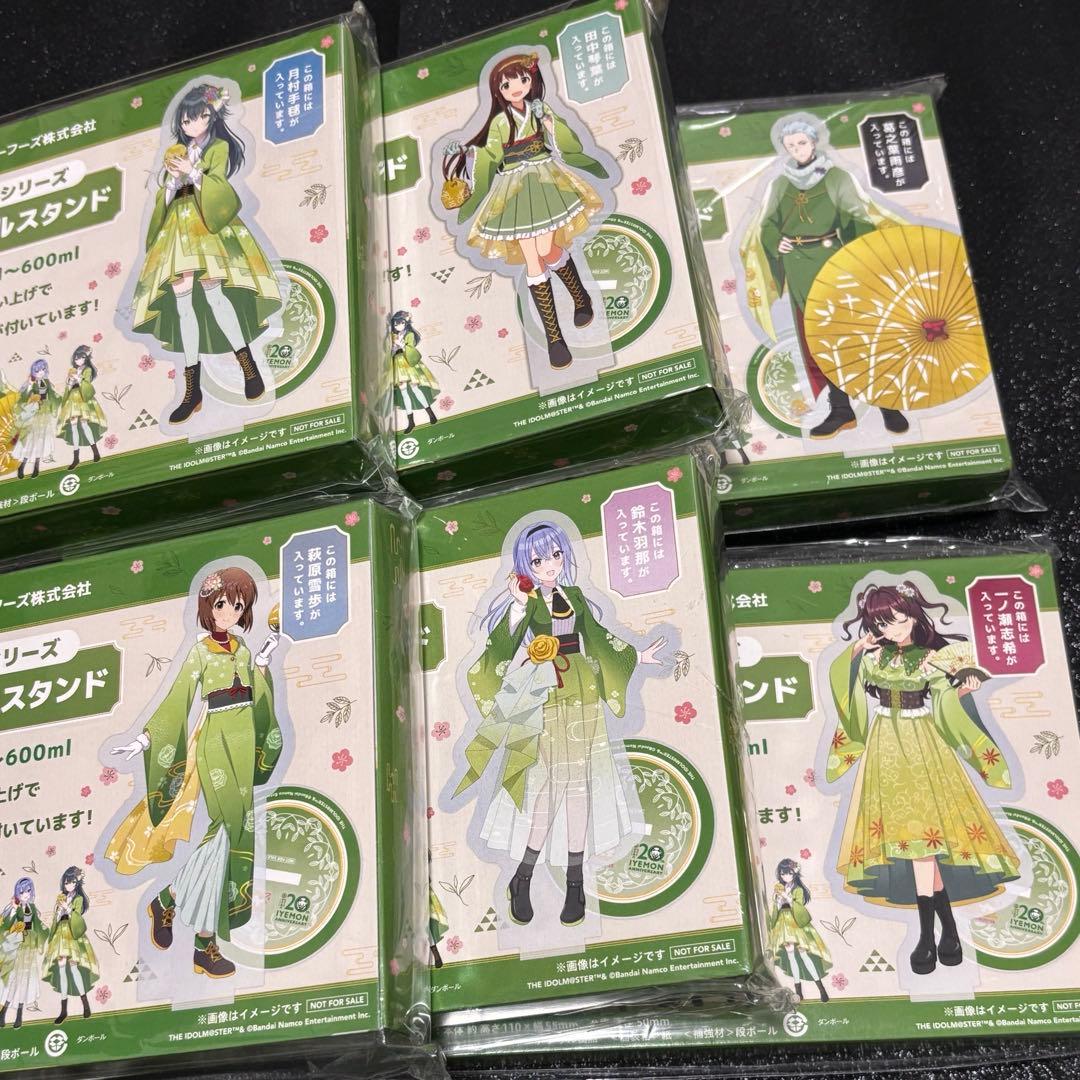 アイドルマスター　サントリー伊右衛門コラボ　アクリルスタンド　全6種コンプセット
