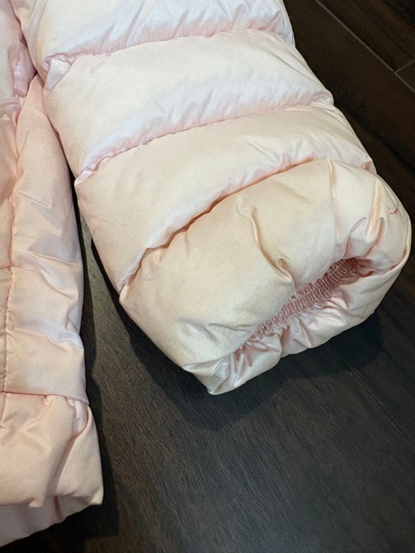 モンクレール【ベビー キッズ ガールズ】92㌢ ピンク フリルダウンジャケット