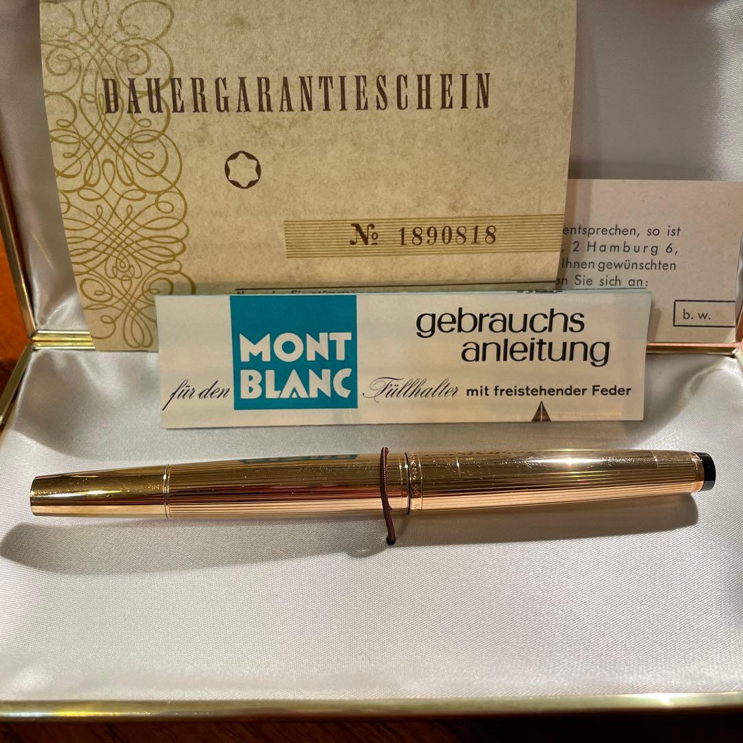 金無垢✨金無垢モンブラン No.92 万年筆 マイスターシュテュック ゴールド