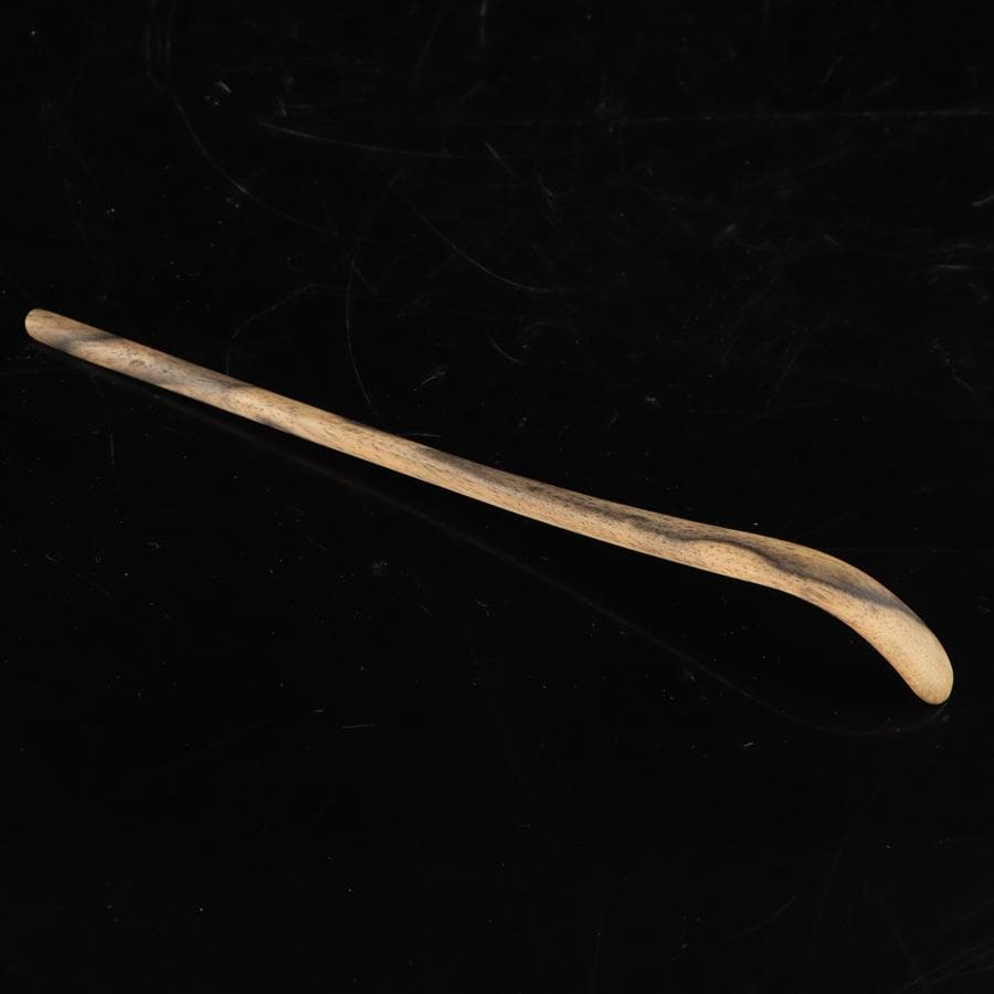 Y2916-4 茶道具 齋藤透 黒柿茶杓 共箱　　＃3