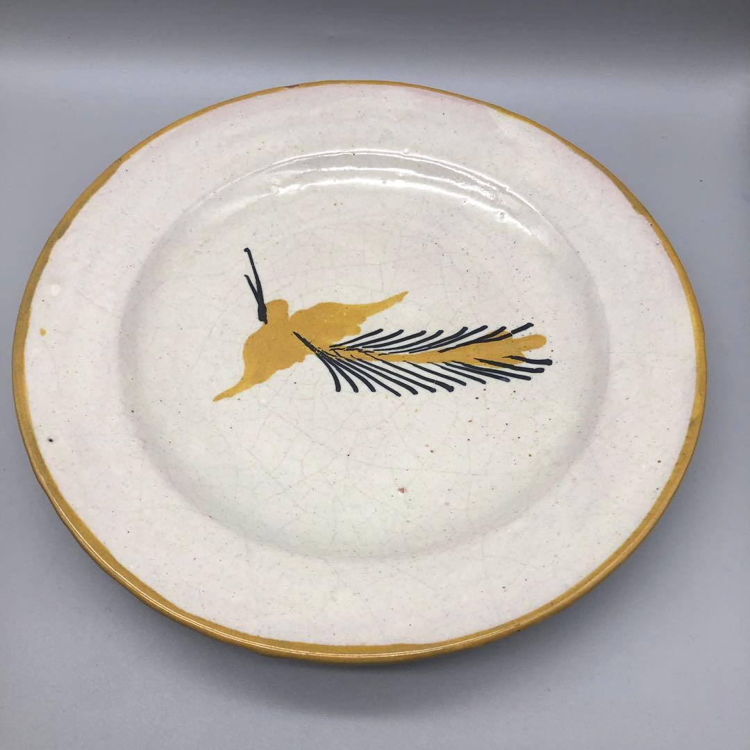 メキシコプエブラタラベラ焼ビンテージ陶器伝統工芸鳥バードお皿プレート24cm5枚