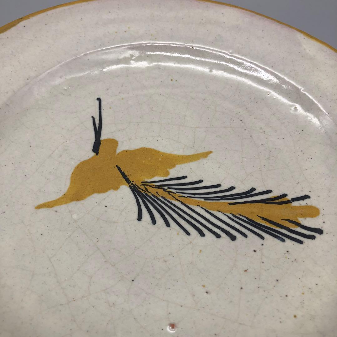 メキシコプエブラタラベラ焼ビンテージ陶器伝統工芸鳥バードお皿プレート24cm5枚