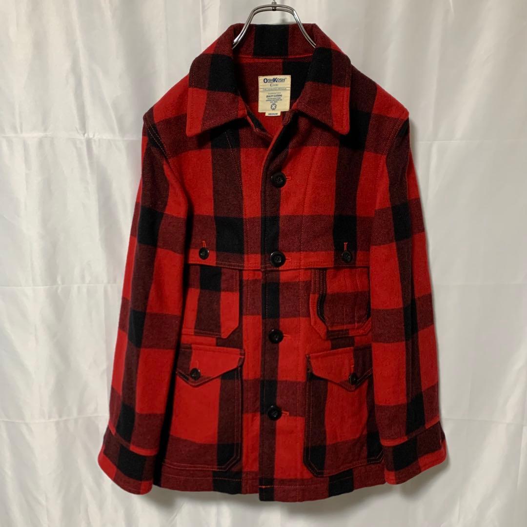 オシュコシュ　マッキーノクルーザー　赤×黒　タータンチェック　アーカイブ