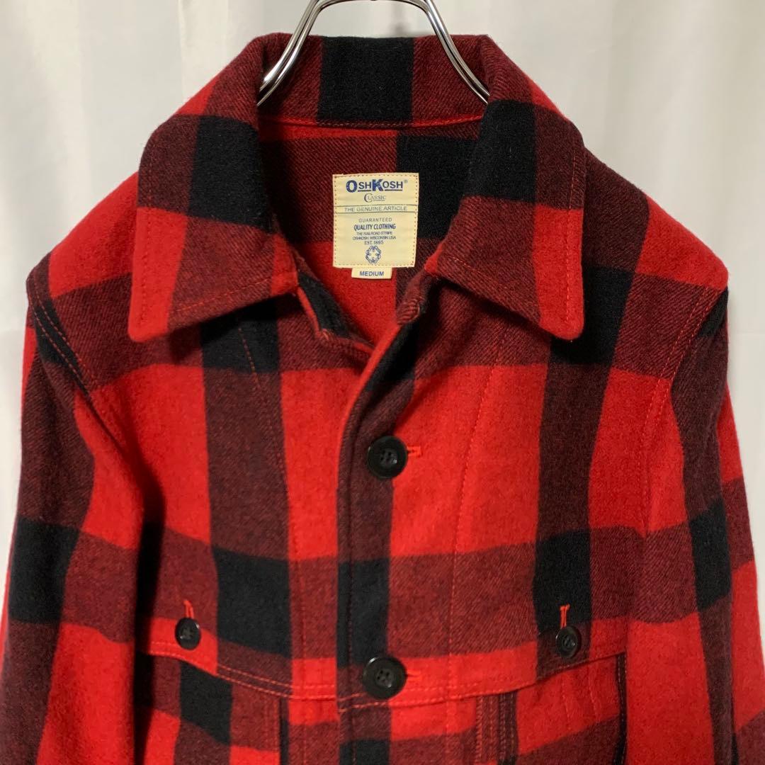オシュコシュ　マッキーノクルーザー　赤×黒　タータンチェック　アーカイブ