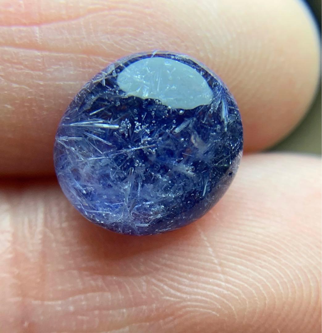 T*y様 WO1218 濃い青 デュモルチェライトインクォーツ ルース