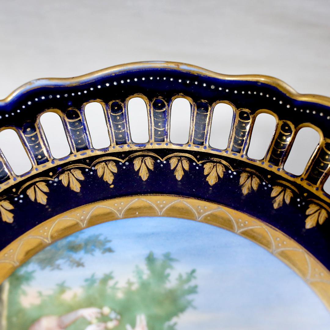 【送料込み】ヴィエナスタイル 金彩レリーフ神話文 天使 コンポート