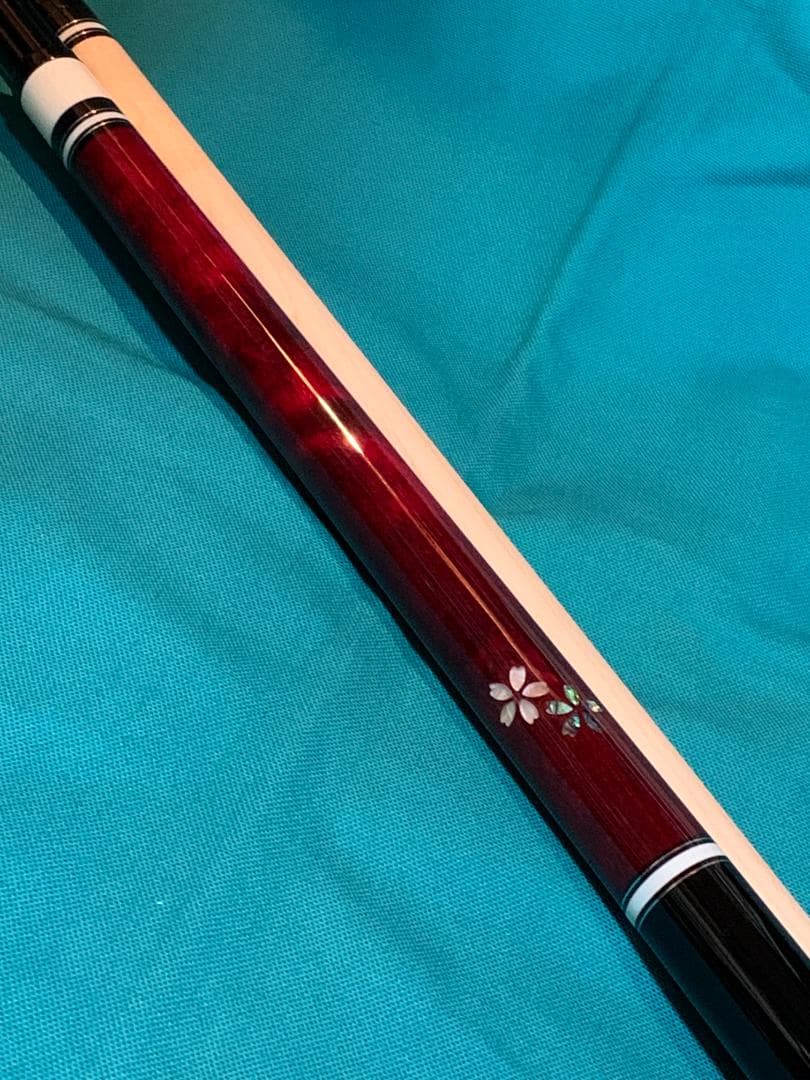 赤【新品】桜インレイ・プレイキュー・ラジアル・12ｍｍ