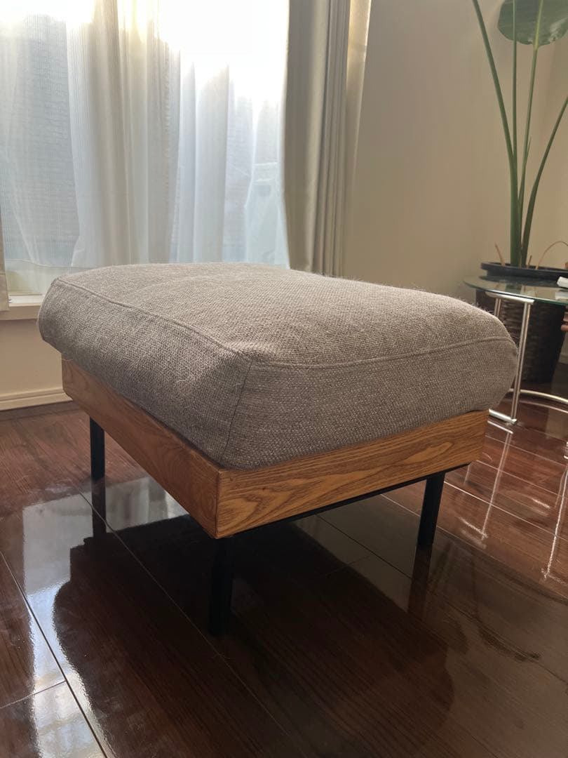 unico トレル カバーリングオットマン グレー 美品／送料込み