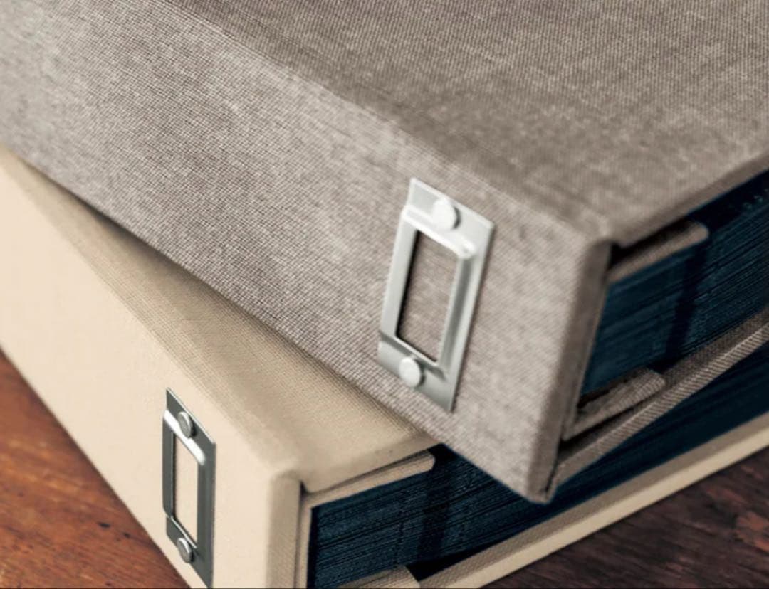 新品　ベルメゾン　生地張り表紙の400枚収納写真アルバム 【縦収納】　3冊セット