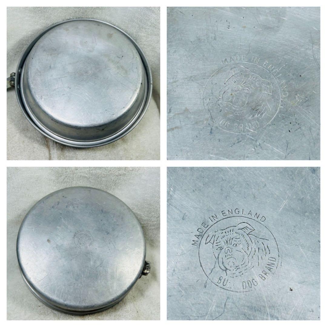 希少　イギリスHOTTON社ブルドッグブランドのフライパン　深ビリー缶メスキット