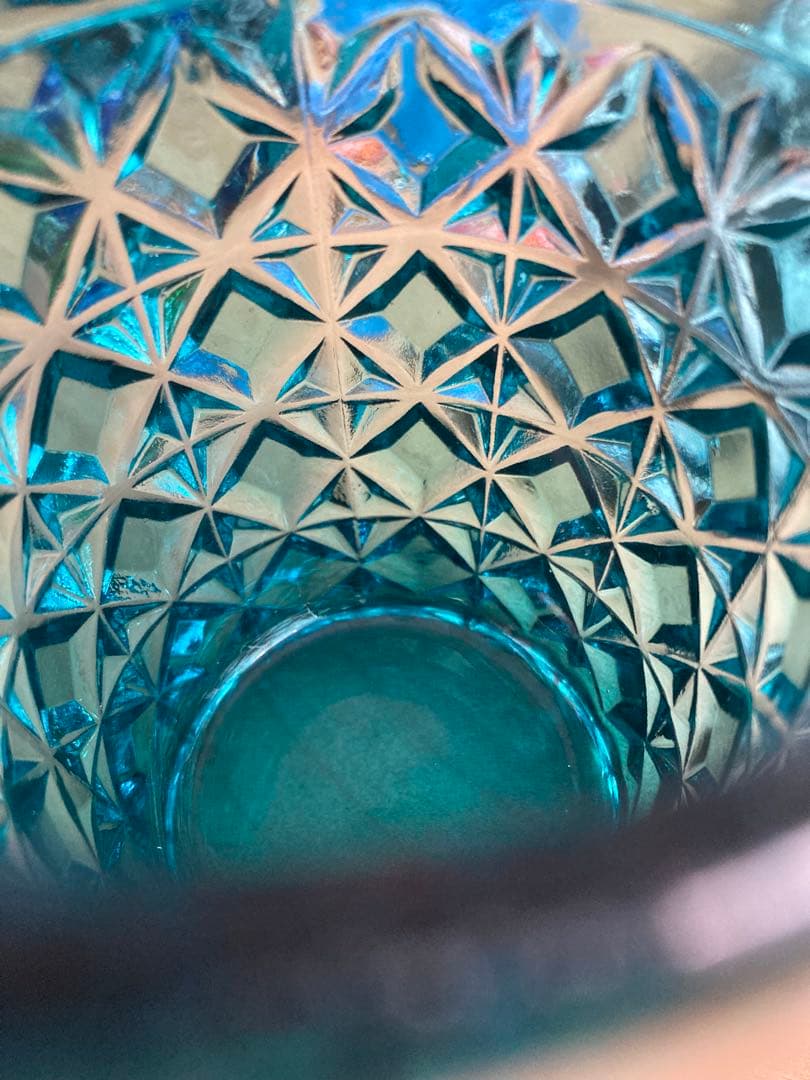 アンティーク ビンテージ 切子 カットガラス グラス 3個セット