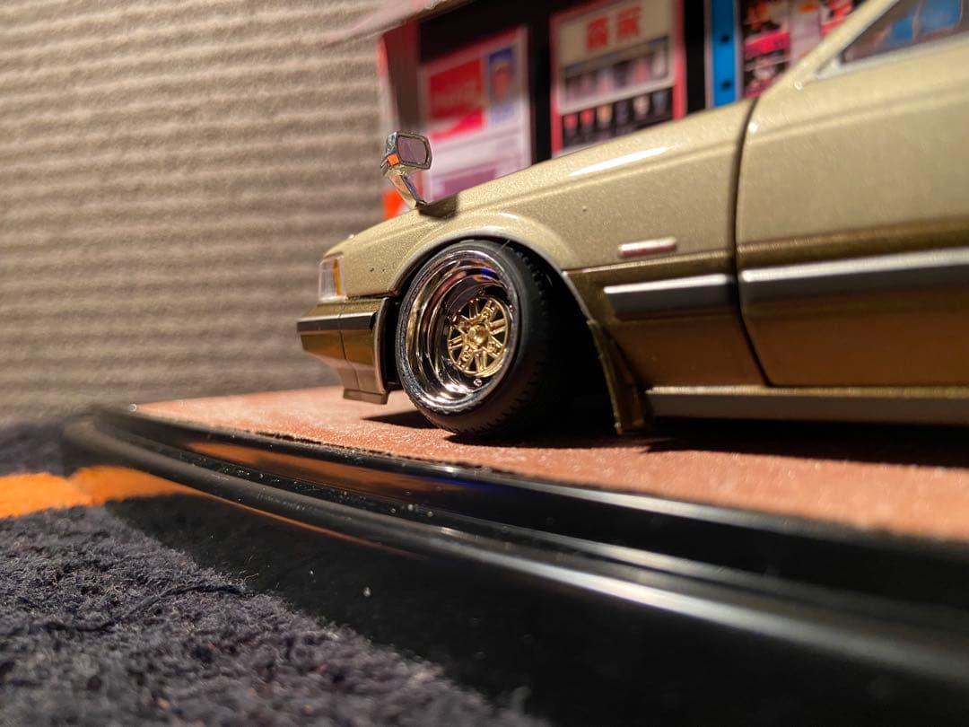 1/24 国産名車コレクション　ソアラ　カスタム　ジオラマ　旧車　クリアケース