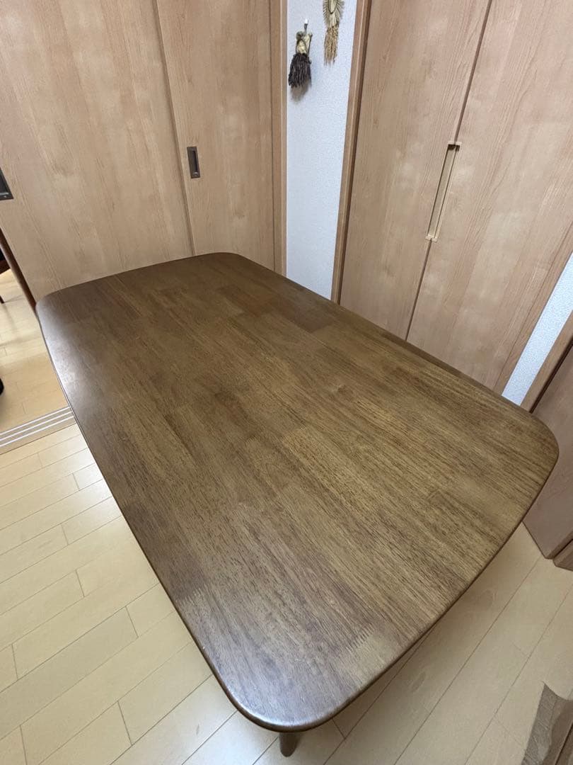 【最終値下げ】ニトリ　ダイニングテーブル(ナッツ)