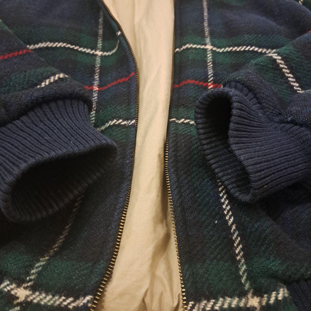 訳あり特価 ポロラルフローレン タータンチェック ウール ハリントンジャケット