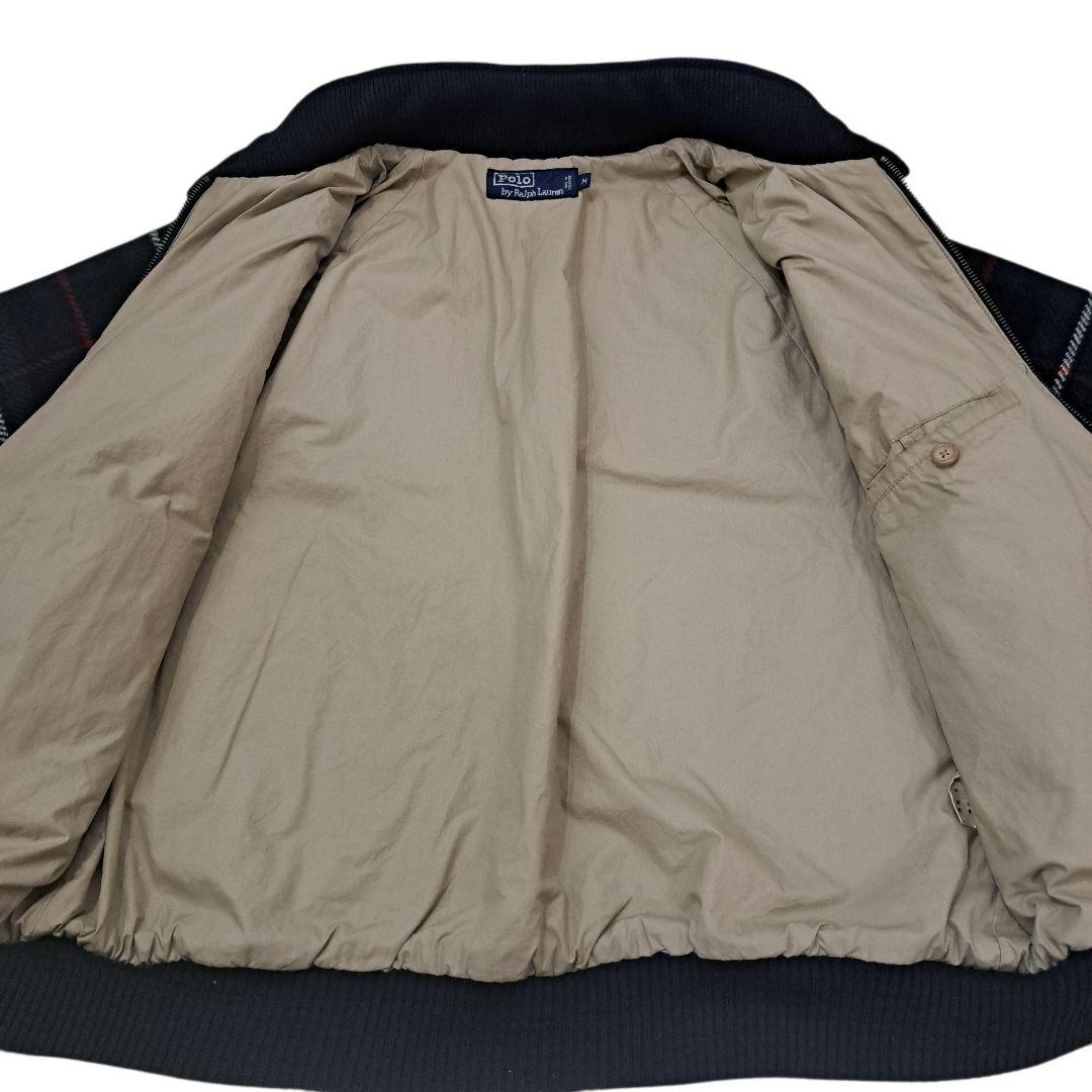 訳あり特価 ポロラルフローレン タータンチェック ウール ハリントンジャケット