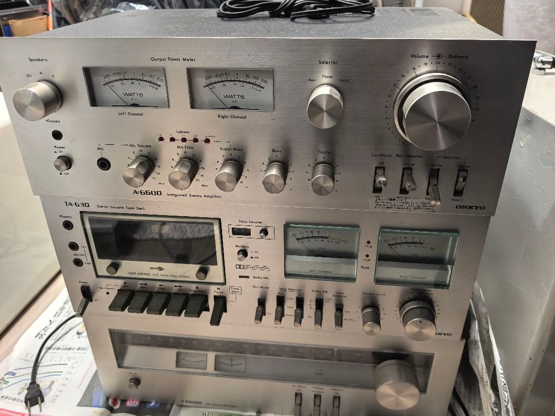 ONKYO アンプセット AM/FM T-6600 TA-630 A-6600