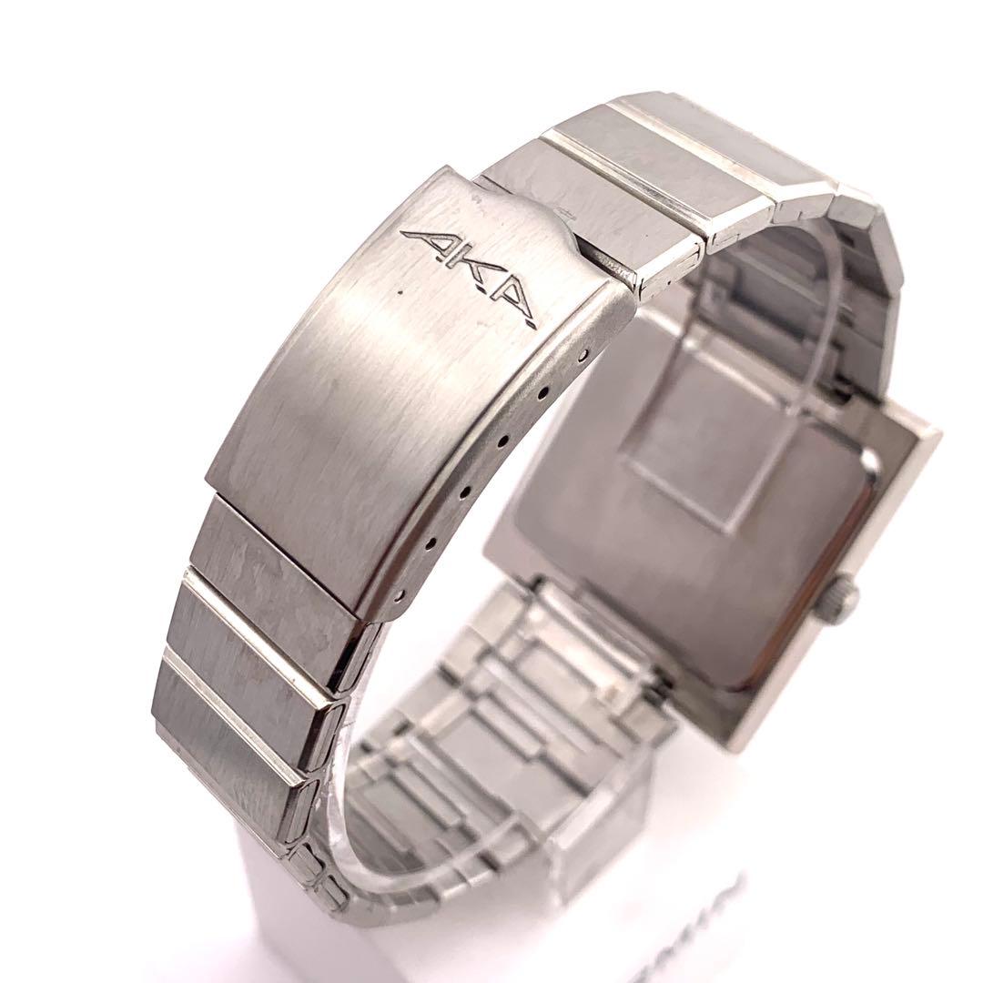 7-5303 ALBA V733-5A40 オレンジ スクエア 腕時計