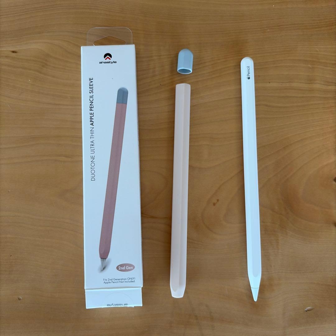 Apple Pencil (第2世代) ホワイト　純正　カバー付き