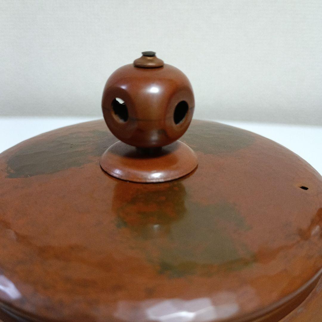 島倉堂　銅製　鎚起銅器　湯沸　茶器　急須　煮色