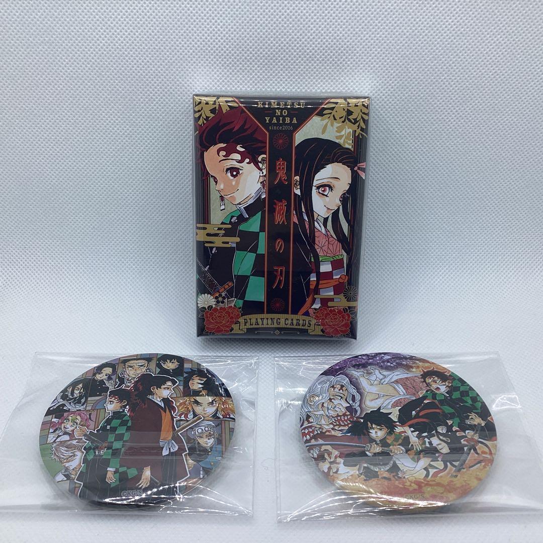 鬼滅の刃 トランプ ジャンプフェスタ JAMPSHOP 原画　缶バッジ