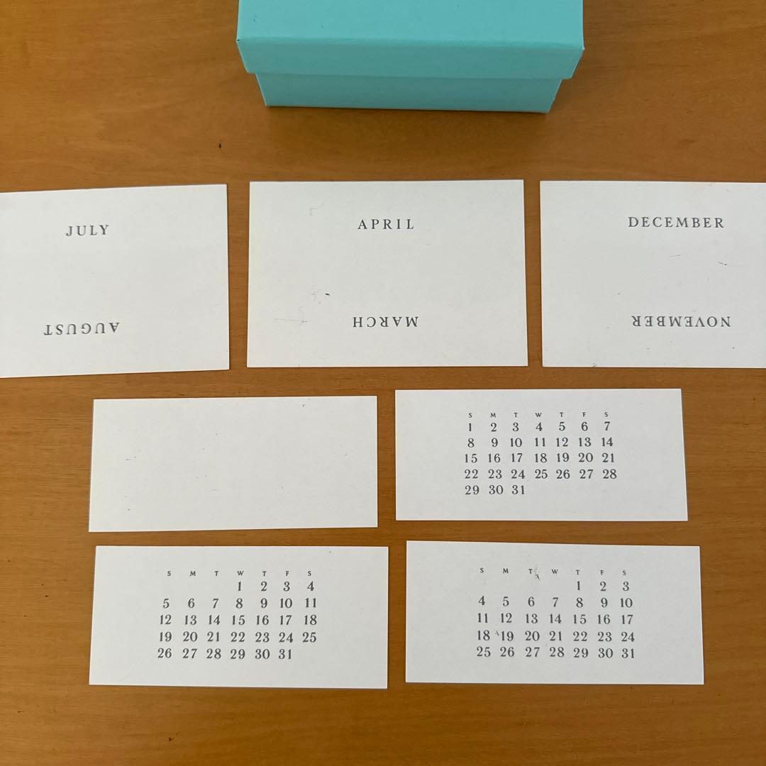 Tiffanyティファニー　カレンダー