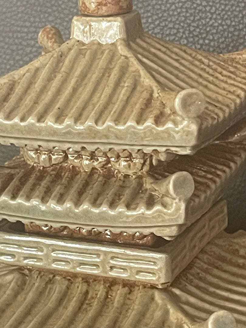 【赤膚焼窯元 尾西楽斎】薬師寺東塔基壇土 薬師寺東塔置物