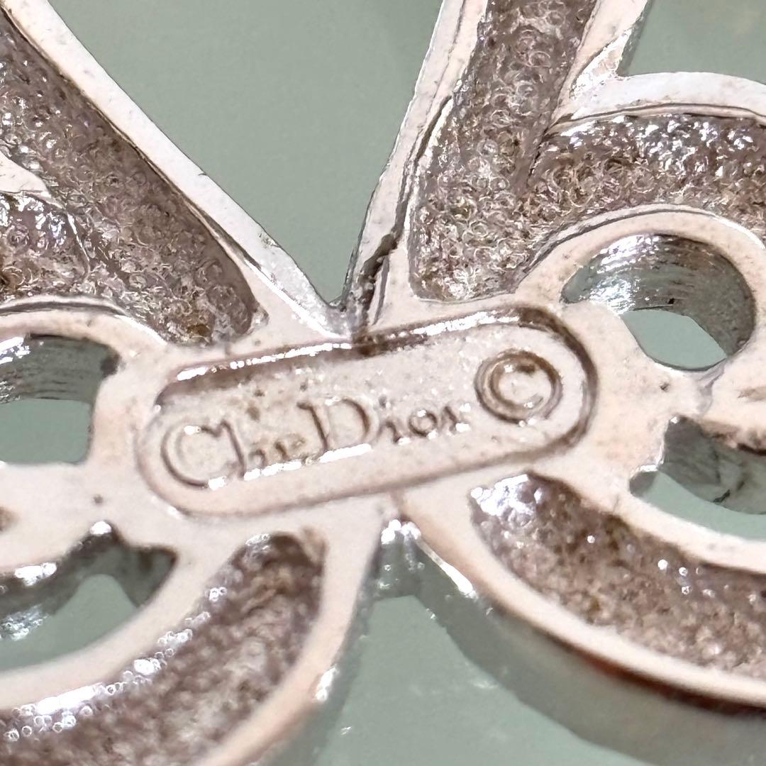 超美品 Christian Dior ブローチ シルバー ×ゴールド ビンテージ