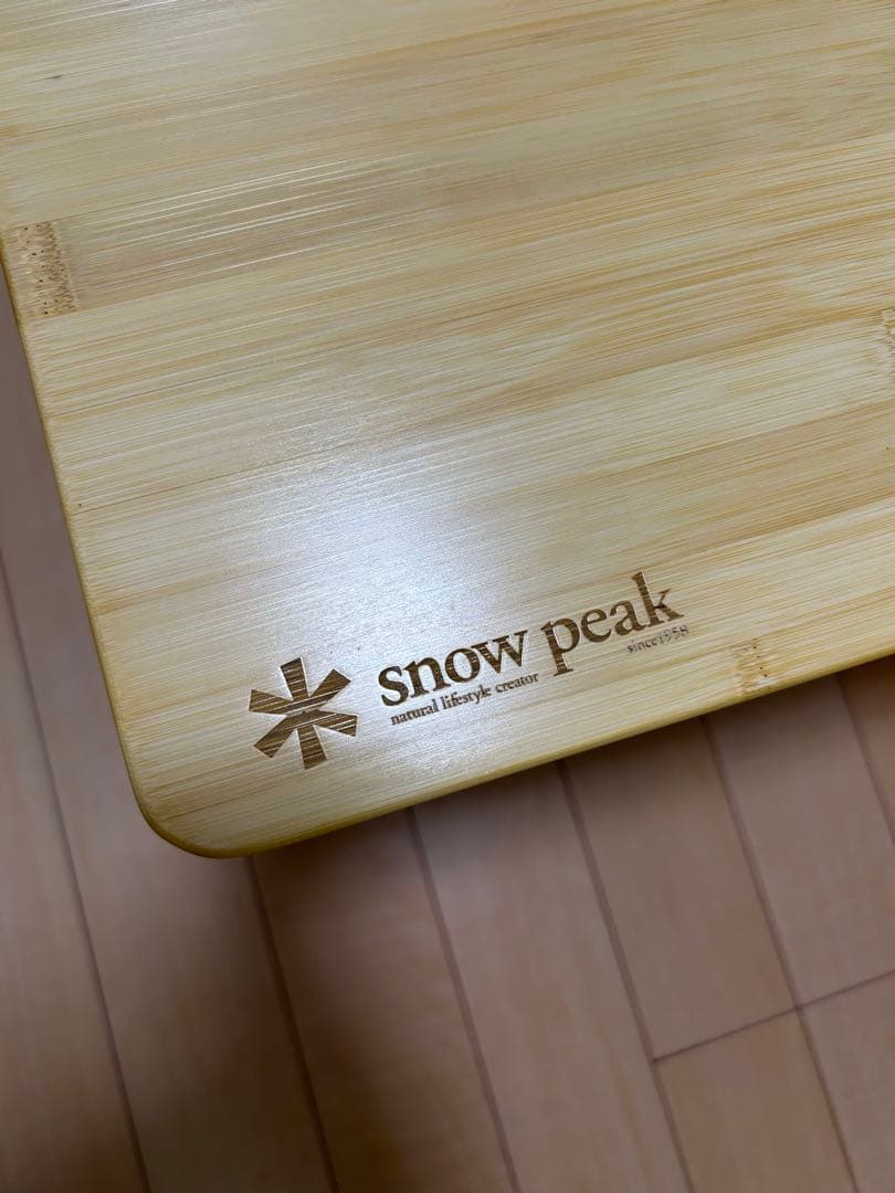 スノーピーク　ワンアクションテーブル竹　LV-100TR カバー付