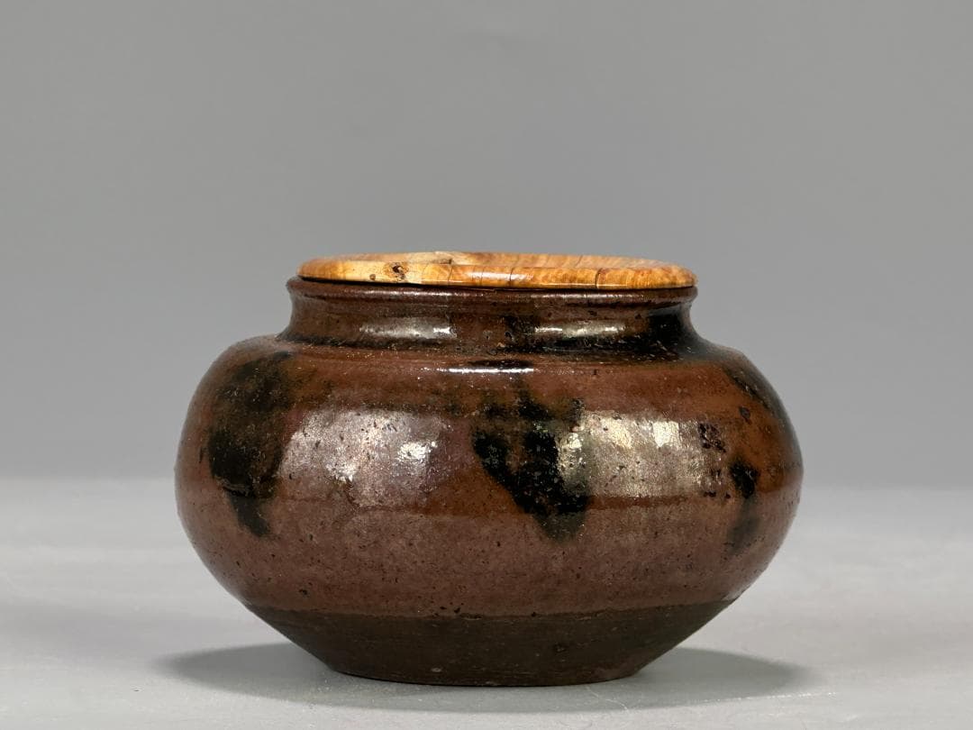 日本美術　桃山～江戸時代　古瀬戸　茶道具　茶入　大海　古物　時代茶器