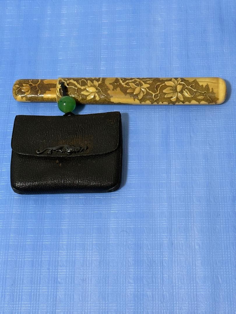 極上 時代物 煙草入れ 提げ物 キセル入れ 煙管 喫煙具 キセル 古道具