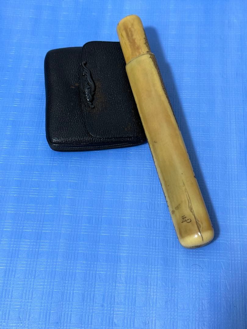 極上 時代物 煙草入れ 提げ物 キセル入れ 煙管 喫煙具 キセル 古道具