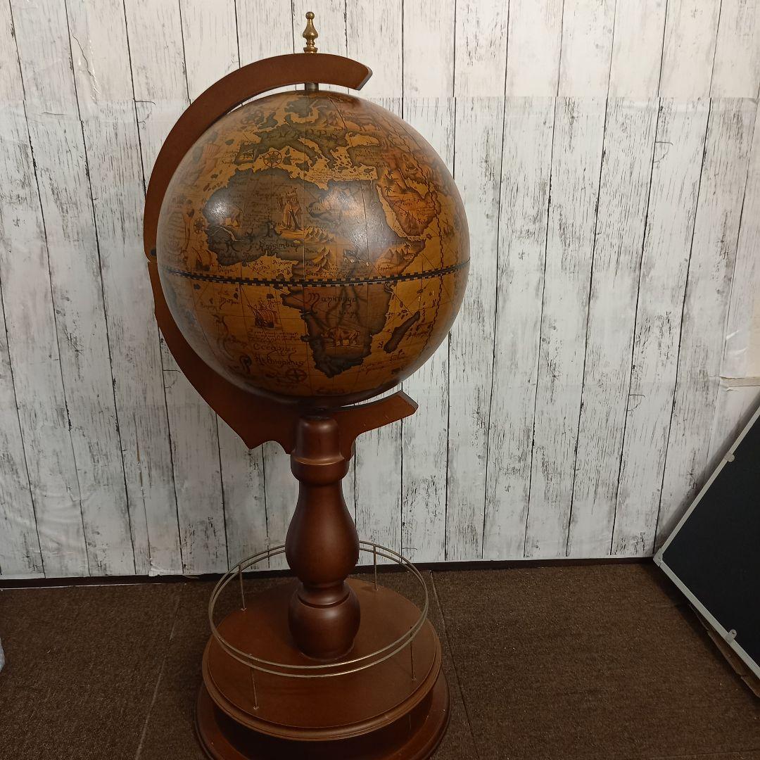 【希少】ワインラック 地球儀 オブジェ インテリア キャビネット 高さ100㎝