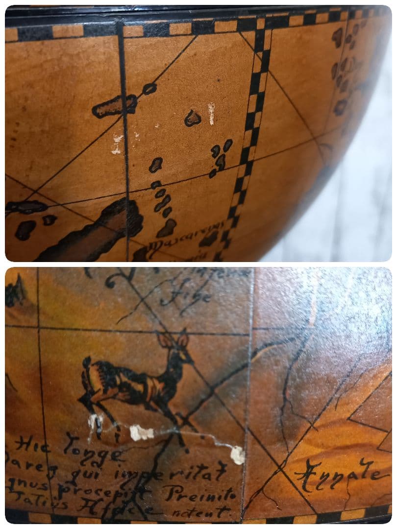 【希少】ワインラック 地球儀 オブジェ インテリア キャビネット 高さ100㎝