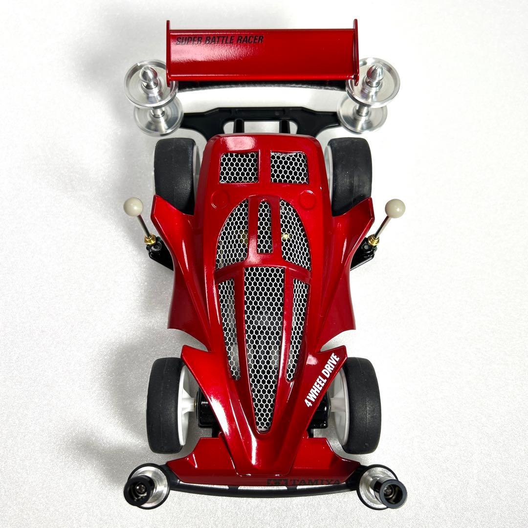 ミニ四駆　ビッグバンゴースト　タミヤ　完成品　肉抜　キャンディ　塗装　スーパー1