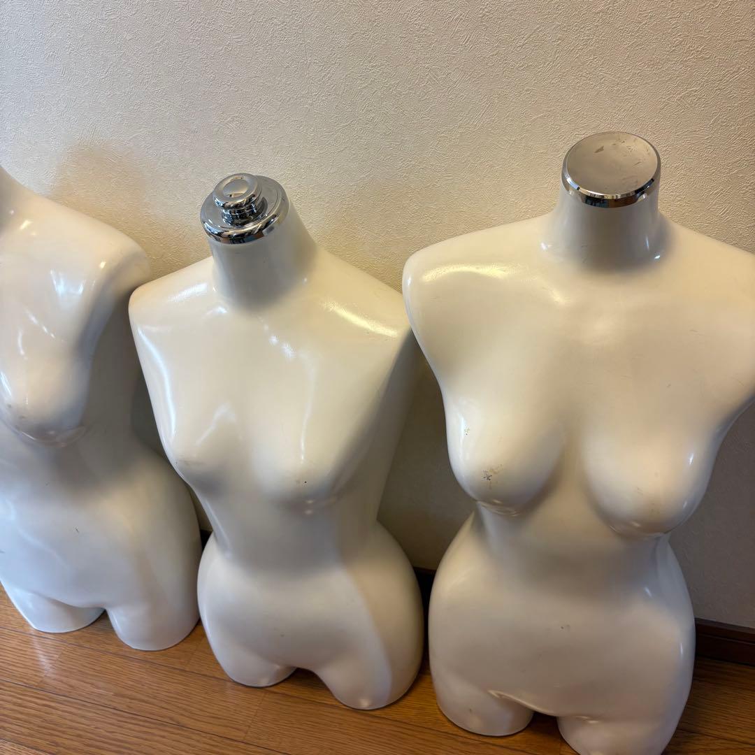 激安 ReBody ABS マネキンボディトルソー 3体セット 業務用 店舗什器