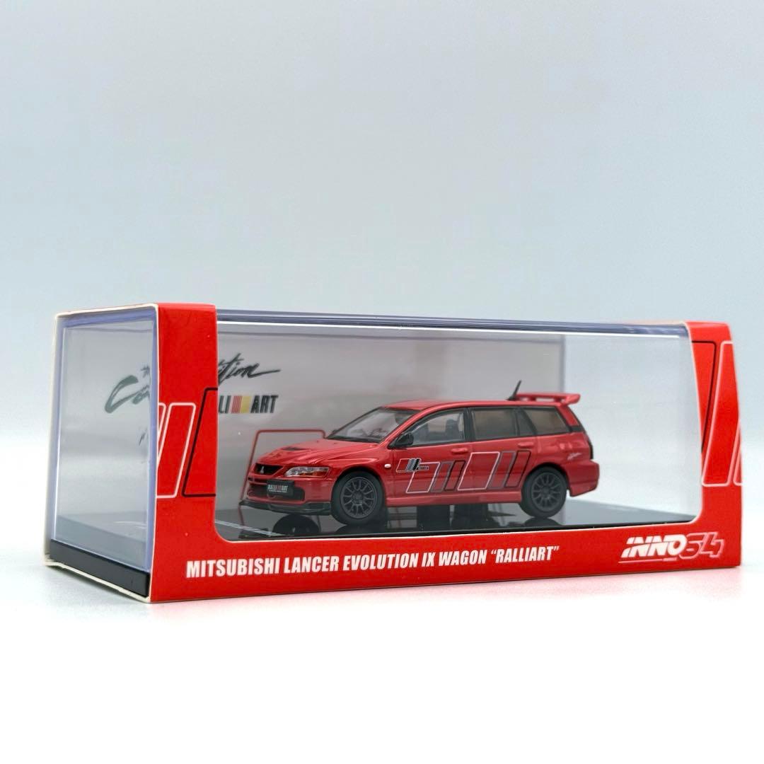【美品】INNO 64 ミツビシ ランエボ9 ワゴン ラリーアート レッド
