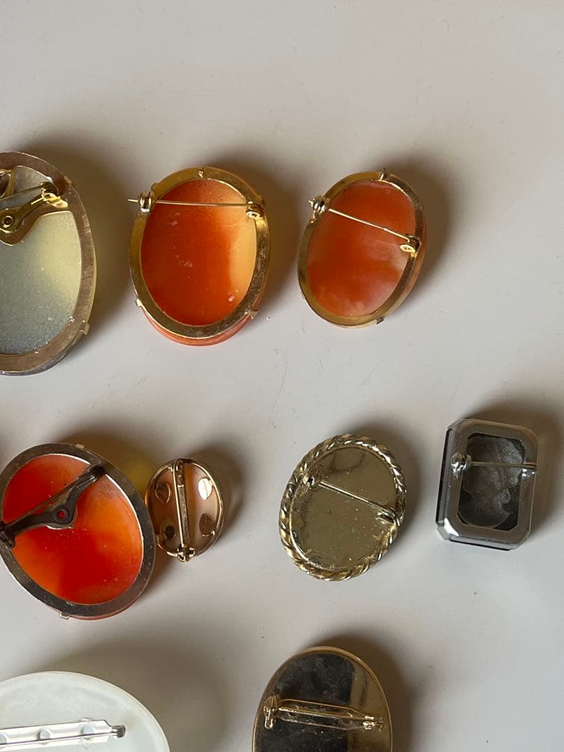 高琦カメオ　ペンダント　アクセサリー　ブローチ　27個セット