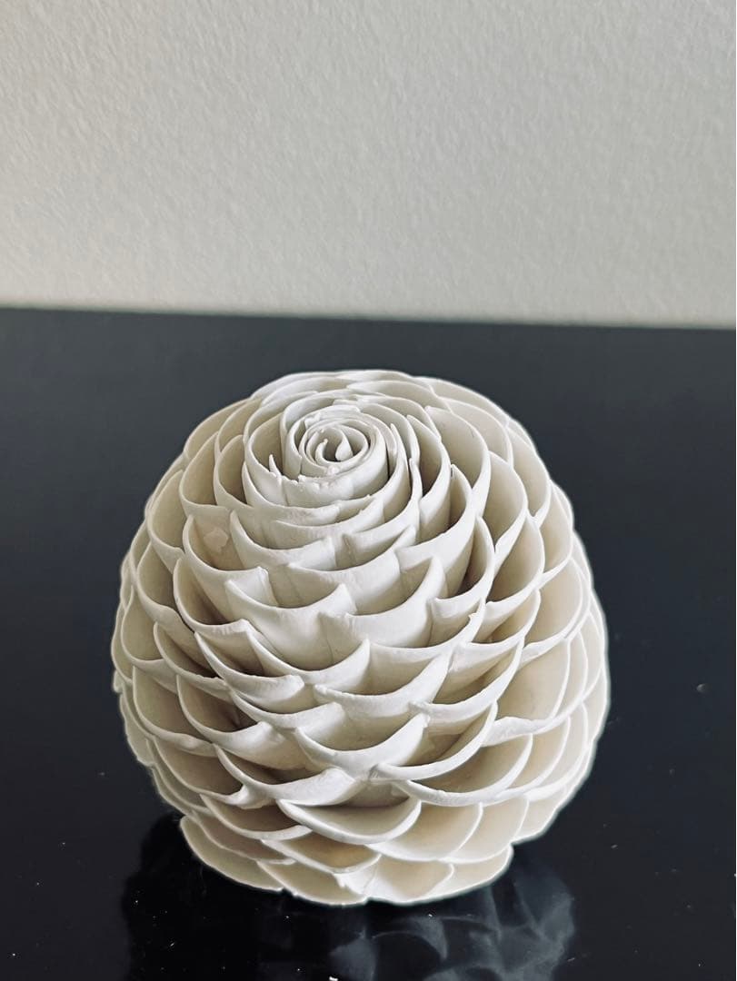 山元規子　オブジェ　陶ー卵殻ー（S）見立て　茶室飾　茶道　インテリア　アート