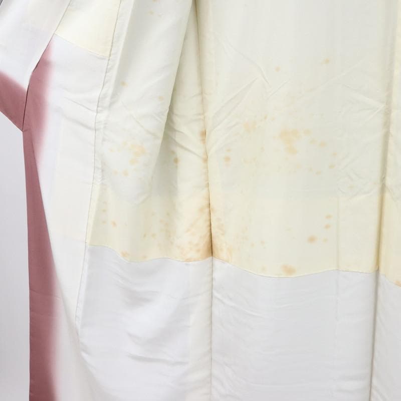 マジコ　江戸小紋＊袷着物 鮫 無紋 灰青 普段着物 正絹 ＊10KH5