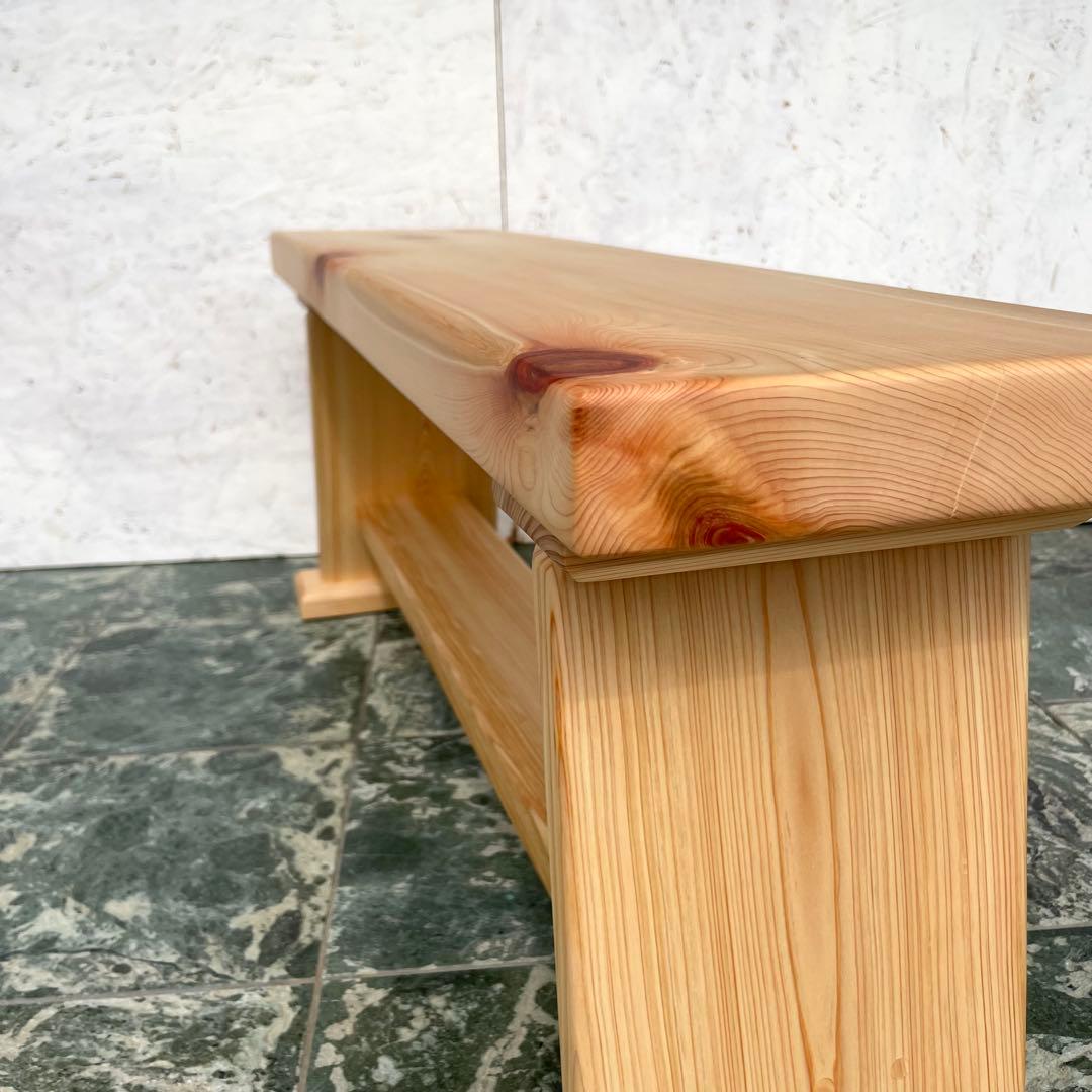 国産ひのき　ダイニングベンチ　木製ベンチ　スツール