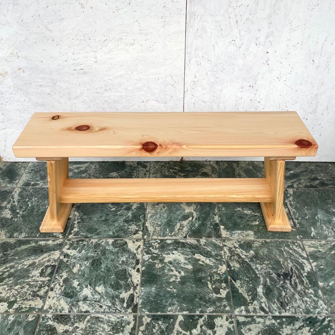 国産ひのき　ダイニングベンチ　木製ベンチ　スツール