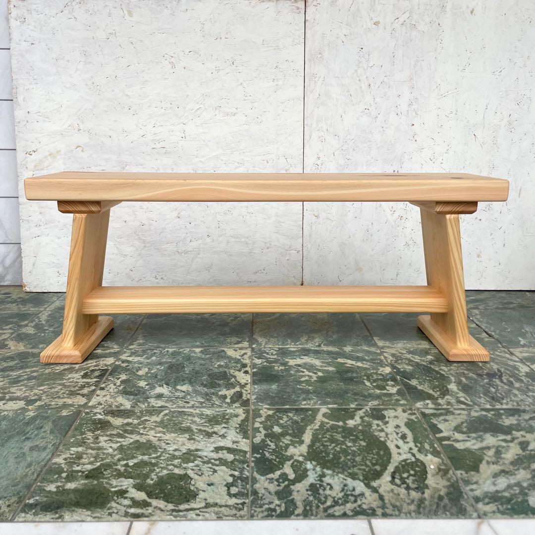 国産ひのき　ダイニングベンチ　木製ベンチ　スツール