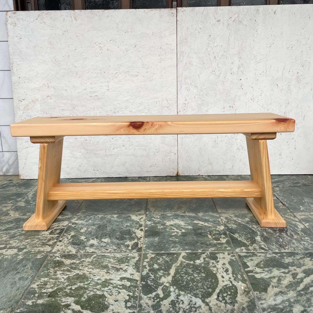 国産ひのき　ダイニングベンチ　木製ベンチ　スツール