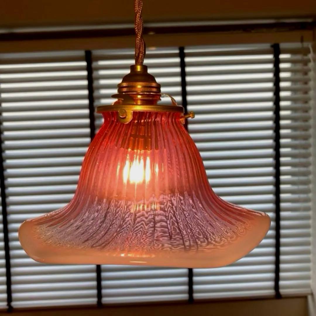 アーリーフェントン　1910年　ランプシェード　アンティーク　オパールセント