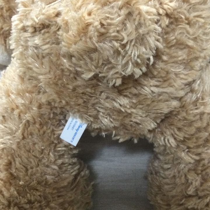 ダッフィー　白タグ　チャイナ　ビーズ入り