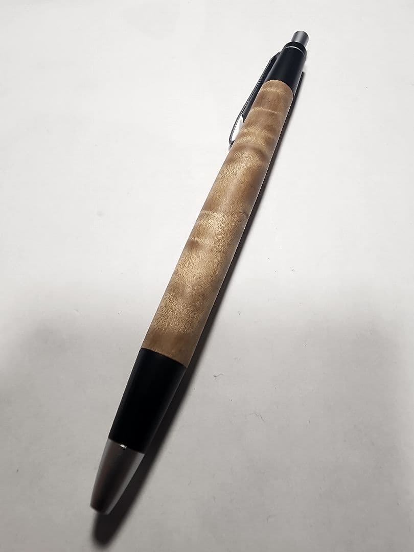 【訳有り】野原工芸？ボナンペン？　杢軸 マーブルウッド　ボールペン